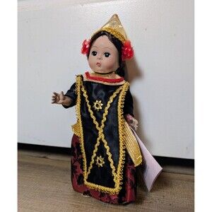 Vintage Madame Alexander Indonesia Girl Doll with Wrist Tag 8" No Box